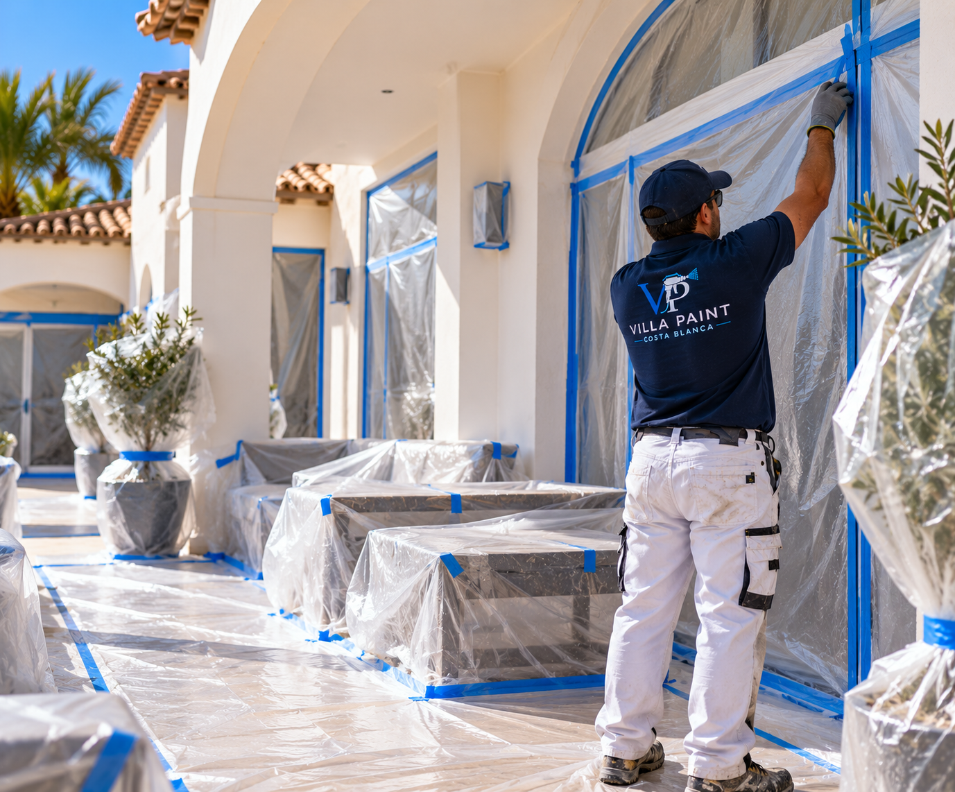 Complete property protection before painting